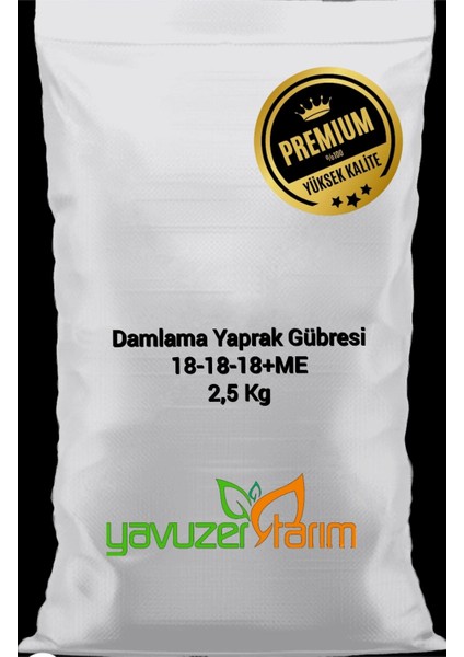 Damlama Yaprak Gübresi Special 18.18.18+Me Ec Fertilizer Npk Dengeli Gübre 2,5 kg