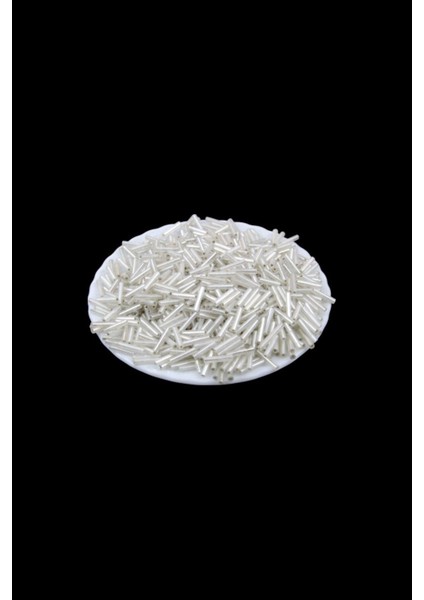 Gümüş Uzun Boru 14 mm Boncuk 100 gr