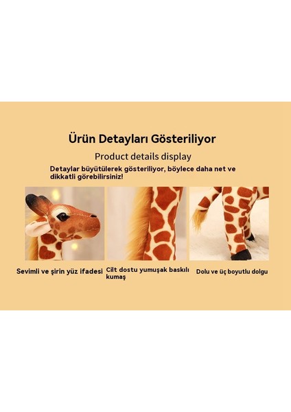 Yaratıcı Simülasyon Zürafa Peluş Oyuncak (Yurt Dışından)