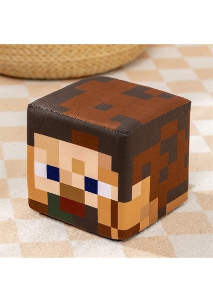 Minecraft Küp Bebek Yastık Oyunu Çevreleyen Sünger Kutu Peluş Oyuncak (Yurt Dışından)