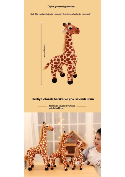 Yaratıcı Simülasyon Zürafa Peluş Oyuncak (Yurt Dışından)