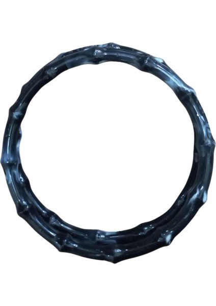 Çanta Sapı Akrilik Yuvarlak Siyah