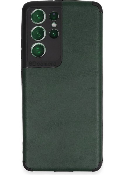 Samsung Galaxy S21 Ultra Kılıf Loop Deri Silikon - Yeşil - CPT105939-4854
