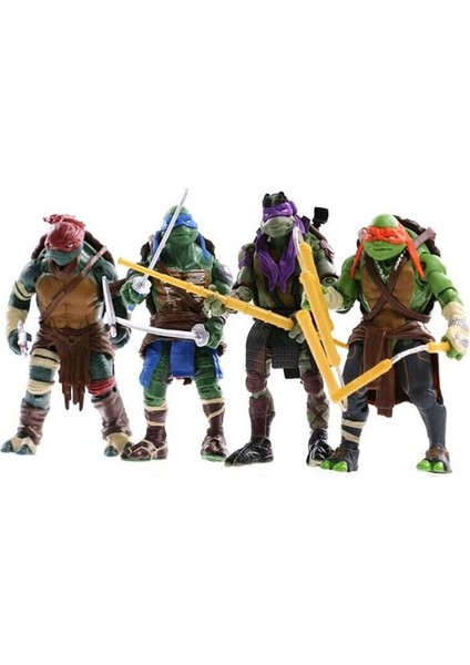 Teenage Mutant Ninja Turtles Modeli El Figürleri Aksiyon Figürleri Kek Süsleri Oyuncaklar Bebekler (Yurt Dışından)