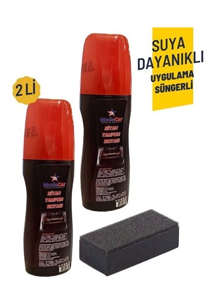 Bfs Suya Dayanıklı Siyah Tampon Boyası Uygulama Süngerli