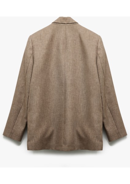 Kruvaze Yaka Uzun Kollu Oversize Blazer Ceket fırsatları