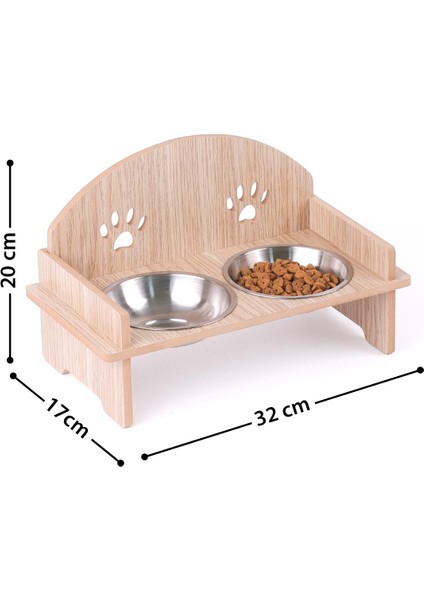 Ahşap Kedi Köpek Mama Su Kabı Standı, Metal Suluk, Kedi Köpek Halısı fırsatları