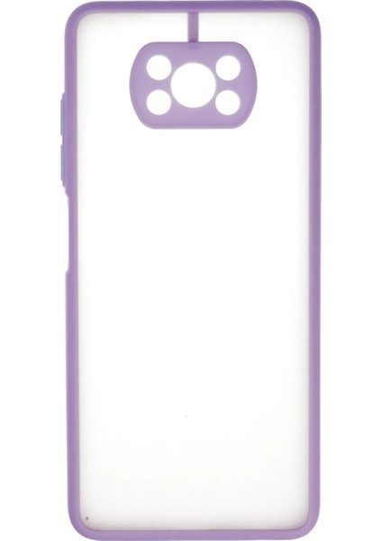 Xiaomi Pocophone X3 Kılıf Montreal Silikon Kapak - Mor - CPT104833-4683