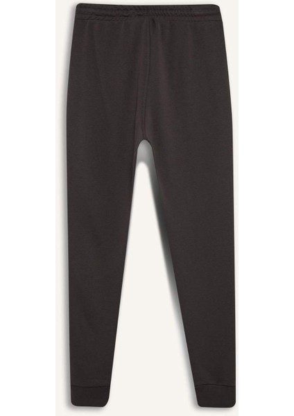Jogger Eşofman Altı Slim Fit Dar Kesim Beli Bağcıklı Lastikli Paça Fermuar Cepli A4387AX24AU