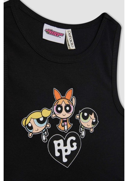 Kız Çocuk PowerPuff Girls Bisiklet Yaka Atlet C5951A824HS