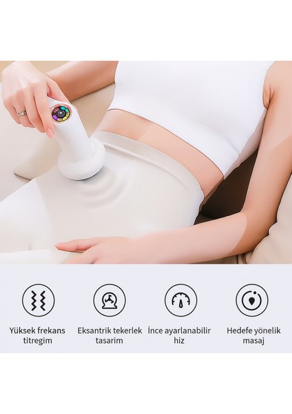 Çok Başlıklı Akıllı Masaj Profesyonel Tabancası Güçlü Derin Doku Masaj Aleti