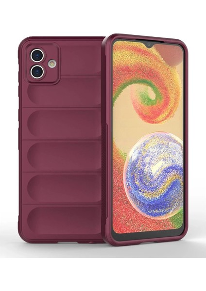 Samsung Galaxy A04E Kılıf Optimum Silikon - Bordo - CPT104719-7756