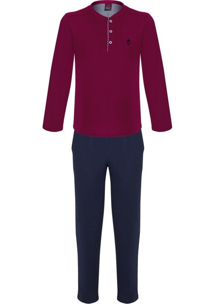 Imaj 8400 Bordo Renk 4 Lü Erkek Pijama Takımı modelleri
