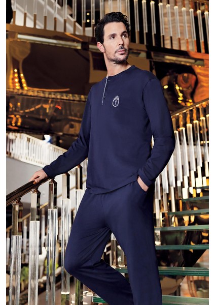 Imaj 8400 Lacivert Renk 4 Lü Erkek Pijama Takımı