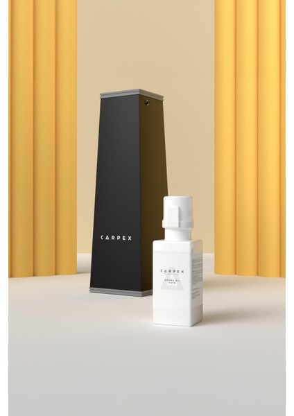 Auramax Pro 1200L Geniş Alan Koku Makinesi Siyah ve Cute Auramax Koku Kartuşu 250 ML Seti