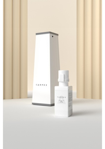 Auramax Pro 1200L Geniş Alan Koku Makinesi Beyaz ve Dark Sapphire Auramax Koku Kartuşu 250 ML Seti