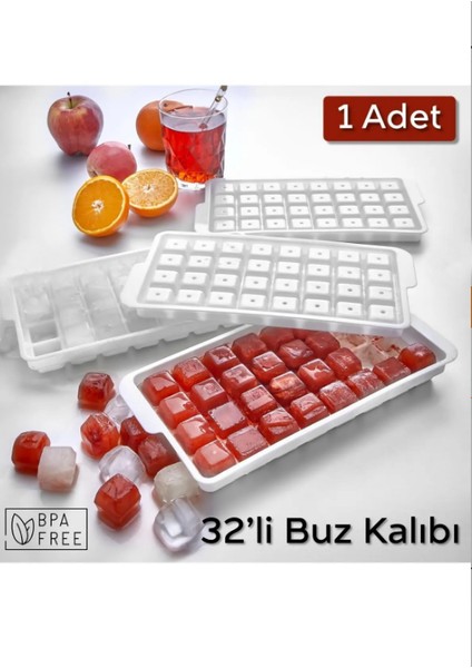 32'lü Küp Buz Kalıbı | Bpa Free - 1 Adet Buzluk fiyatları