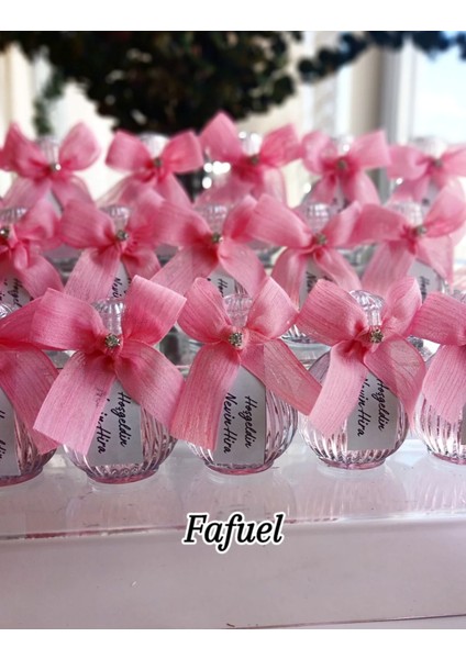 10 Adet Tırtıklı Cam Şişe Incili Kiraz Çiçeği Kolonya Söz, Nişan, Düğün, Kına, Nikah,hediyelik fiyatları