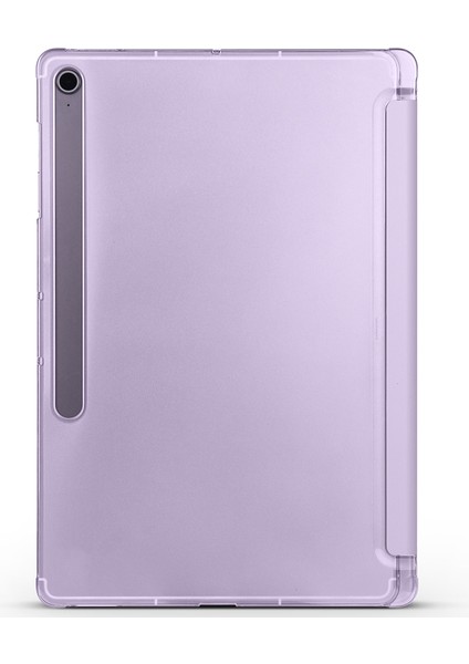 Samsung Galaxy Tab S10 Fe Plus 13.1 Inc (2025) Kalemlikli Standlı Yarı Saydam Hard Pc Kılıf SM-X620