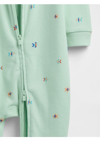 Bebek Açık Yeşil Işlemeli Desenli Tulum fiyatları