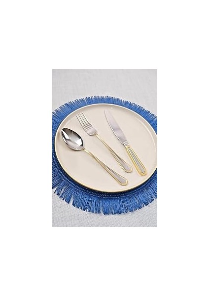 Lugga Mira Gold Yemek Çatal Kaşık Takımı 6 Kişilik 18 Parça