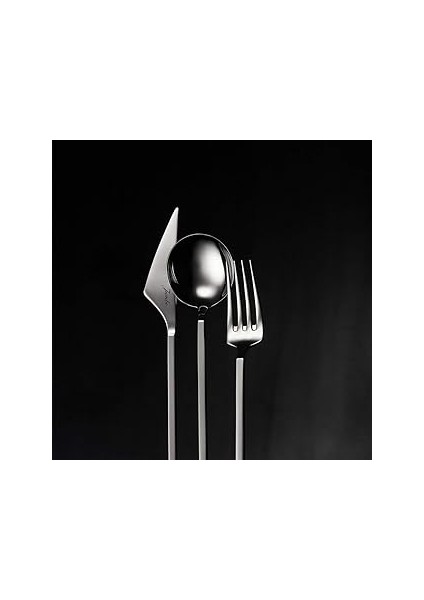 9100 84 Parça 12 Kişilik Çatal Kaşık Seti Kutulu