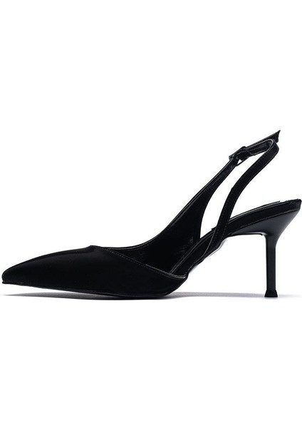 Kadın Stiletto Sivri Burun Bilekten Bağlamalı Ince Topuklu Ayakkabı 235 modelleri