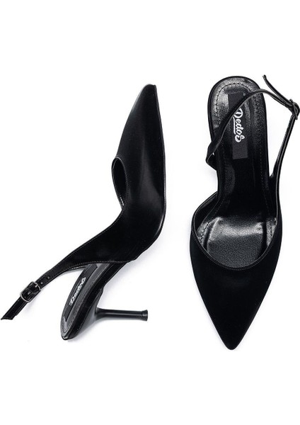 Kadın Stiletto Sivri Burun Bilekten Bağlamalı Ince Topuklu Ayakkabı 235 fırsatları