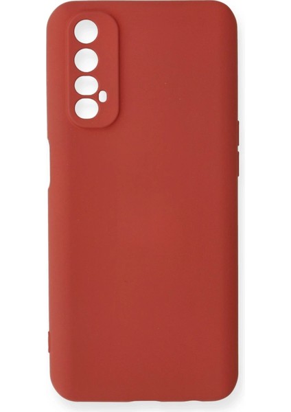Realme 7 Kılıf Nano Içi Kadife Silikon - Kiremit - CPT101765-5301