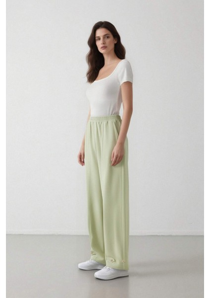 Keten Karışımlı Basic Düz Harem Pantolon B7506AX24SP