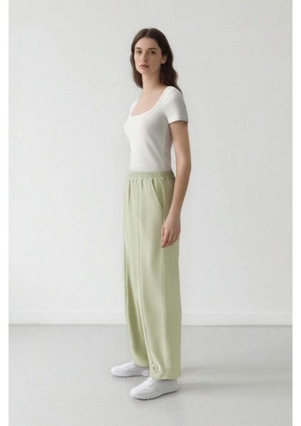 Keten Karışımlı Basic Düz Harem Pantolon B7506AX24SP