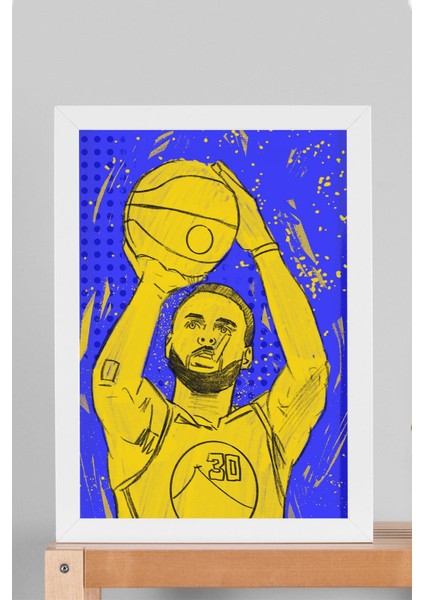 Stephen Curry Çerçeveli Tablo - Basketbol Nba Posteri Tablo