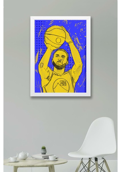 Stephen Curry Çerçeveli Tablo - Basketbol Nba Posteri Tablo fiyatları
