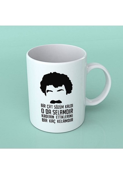 Porselen Bardak Kupa Bir Çift Sözüm Kaldı