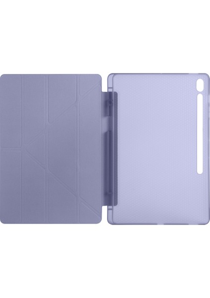 Galaxy Tab S10 Fe Plus SM-X620 Kılıf Tri Folding Kalem Bölmeli Standlı Kılıf Uyandırma Özellikli fırsatları