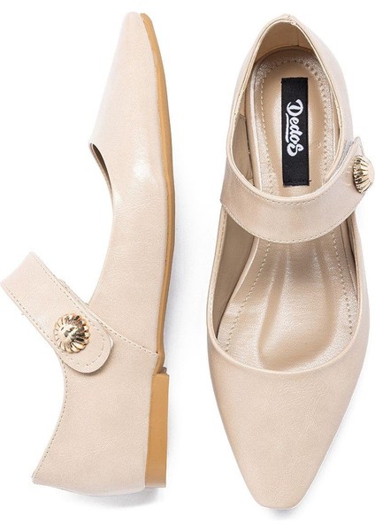 9320 Kadın Kare Burun Cırt Bantlı Babet fırsatları