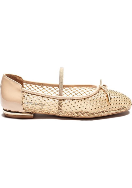 Kadın Boncuklu - Fileli Kemerli Babet Ayakkabı 1700 fırsatları