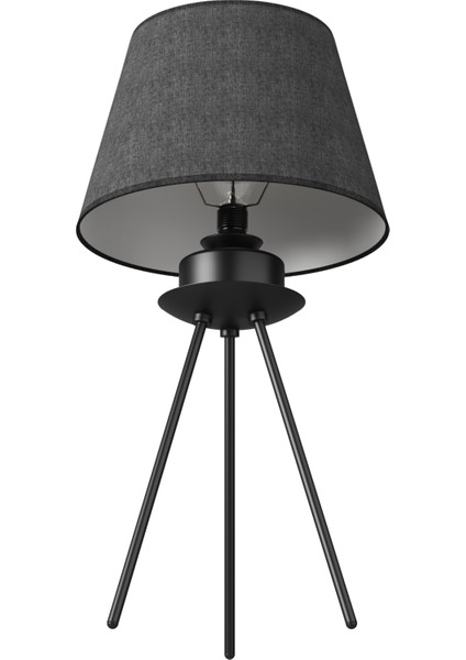 Luxora Tripod Ayaklı Siyah Şapkalı Modern Masa Abajuru fiyatları