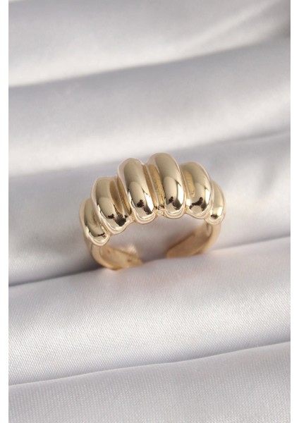 Bfs Pirinç Gold Renk Kadın Yüzük