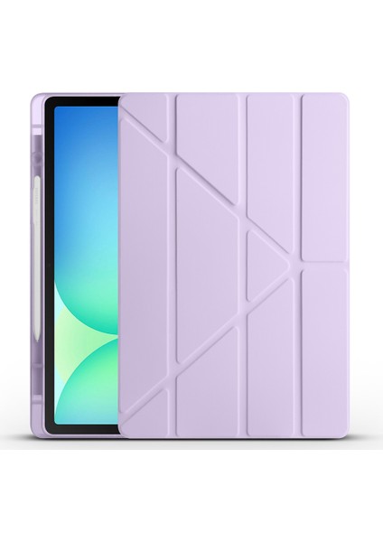 Galaxy Tab S10 Fe Plus SM-X620 Kılıf Tri Folding Kalem Bölmeli Standlı Kılıf Uyandırma Özellikli fiyatları