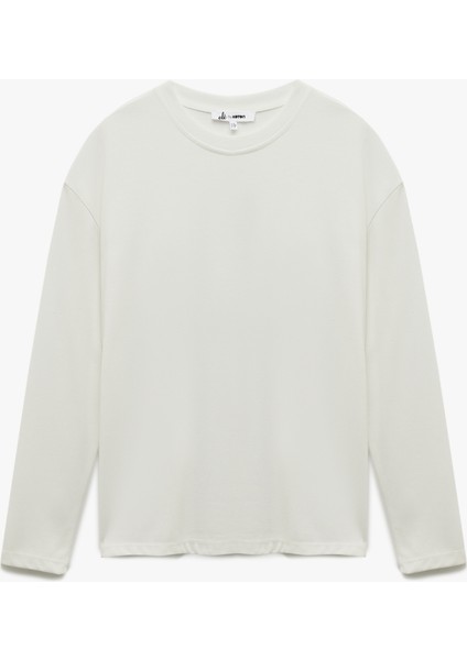 Uzun Kollu Bisiklet Yaka Çizgili Tişört modelleri