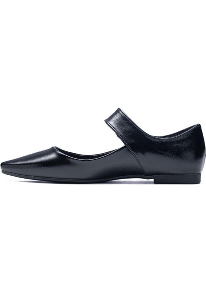 9320 Kadın Kare Burun Cırt Bantlı Babet modelleri