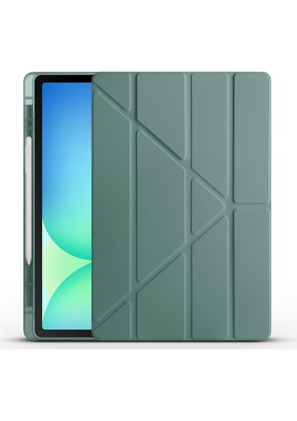 Galaxy Tab S10 Fe Plus SM-X620 Kılıf Tri Folding Kalem Bölmeli Standlı Kılıf Uyandırma Özellikli fiyatları