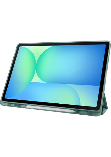 Galaxy Tab S10 Fe Plus SM-X620 Kılıf Tri Folding Kalem Bölmeli Standlı Kılıf Uyandırma Özellikli fırsatları