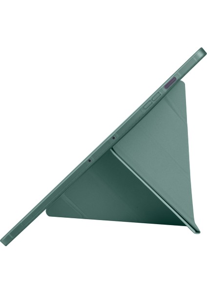 Galaxy Tab S10 Fe Plus SM-X620 Kılıf Tri Folding Kalem Bölmeli Standlı Kılıf Uyandırma Özellikli