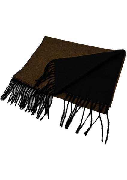 Siyah - Kahve Çift Taraflı Erkek Kaşkol K631 modelleri