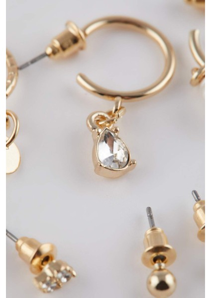 Kadın 12'li Gold Küpe C7000AXNS