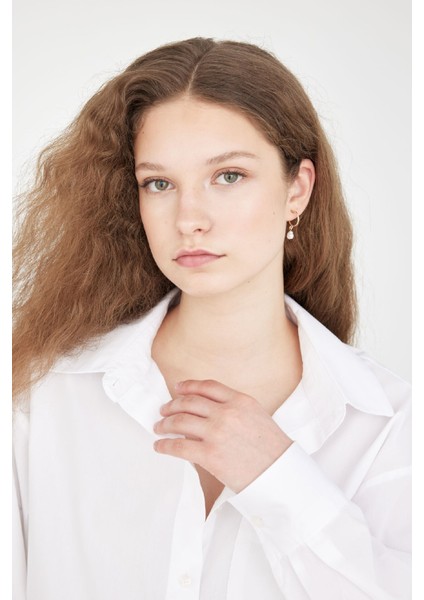 Kadın 12'li Gold Küpe C7000AXNS