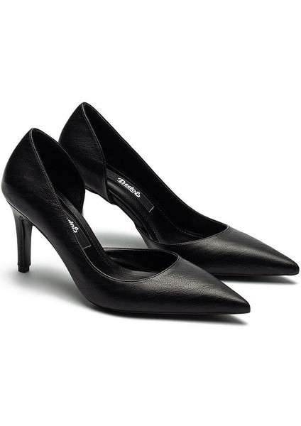Kadın Klasik Düz Stiletto Sivri Burun Açık Topuklu Ayakkabı 4300