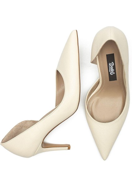 Kadın Klasik Düz Stiletto Sivri Burun Açık Topuklu Ayakkabı 4300 fırsatları